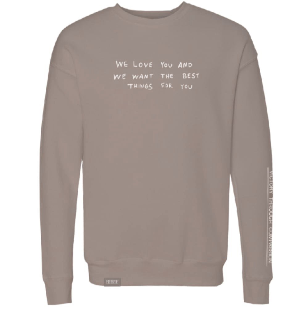 Beboe – We Love You Crew - Light Grey [3XL]