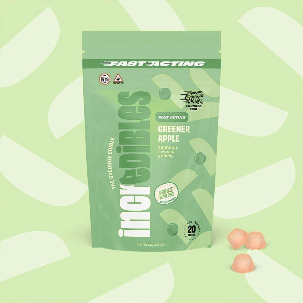 incredibles – Fast Acting Greener Apple [20pk] (100mg)