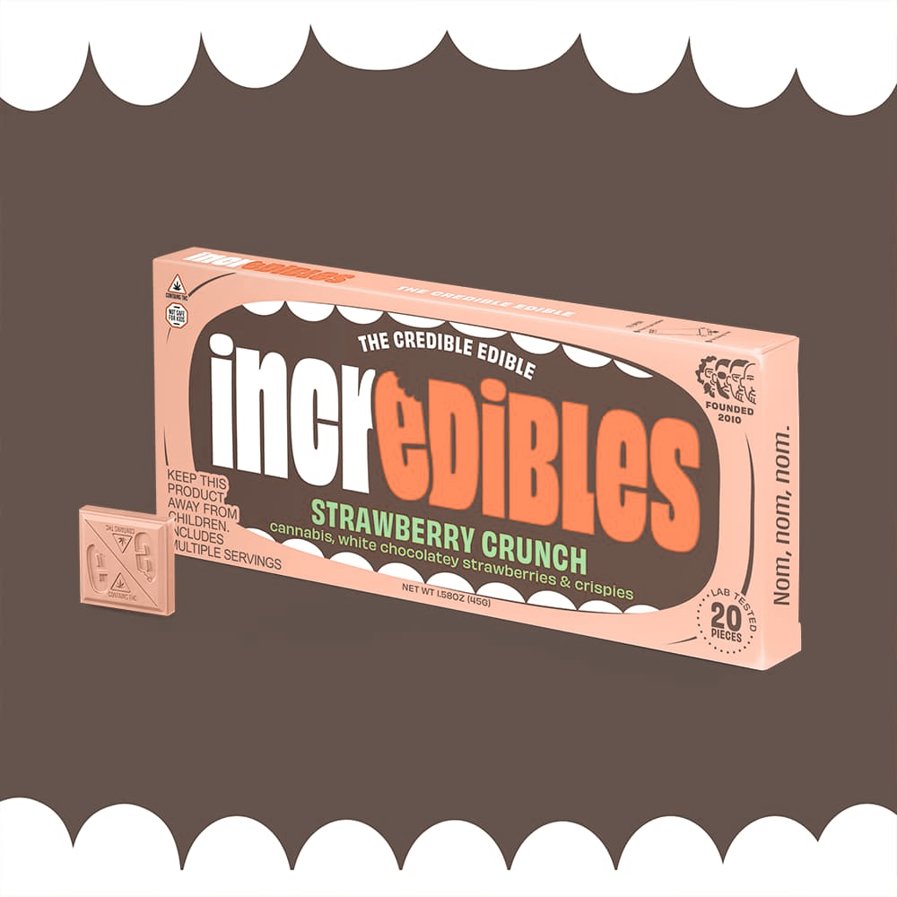 incredibles – Strawberry Crunch Bar [20pk] (100mg)