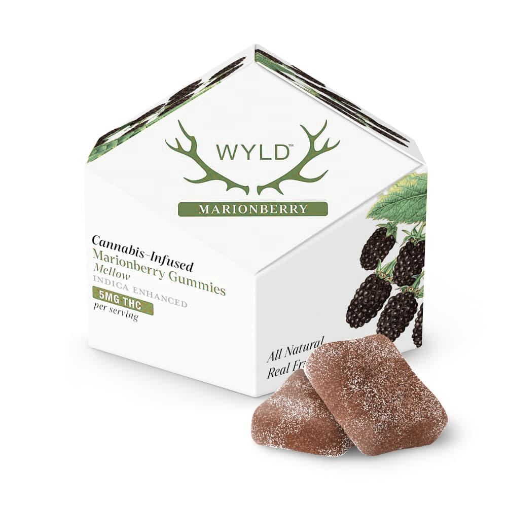 WYLD – Marionberry Indica Enhanced Gummies | 100mg THC